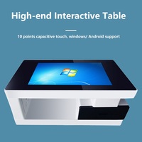 Table de jeu interactive de 43 pouces pour restaurant de conférence Top Smart Digital Multi-Function LCD Indoor Monitor Touch Screen Coffee Gaming Table
