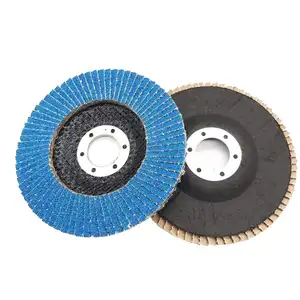 Flexible radial de circonio disco tapa 5 "125mm de discos de lijado fabricante