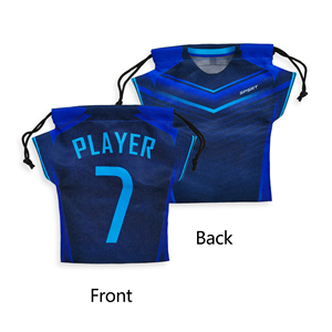 ถุงผ้ารูดเชือกแบบสั่งทำจากโรงงานสำหรับ<span class=keywords><strong>เสื้อ</strong></span>ยืดเจอร์ซีย์ พร้อมชื่อและหมายเลขผู้เล่น ผลิตจากโพลีเอสเตอร์ เหมาะสำหรับกีฬา ฟิตเนส และเป็นของแจกสำหรับแฟนคลับ - Product Image 2