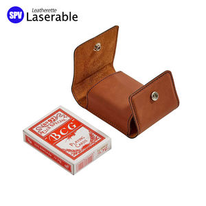 PULSEN Handgefertigter Modischer Laser-Gravur Blanko-Leder Tarotkartenhalter Laserfähiges Kunstleder Spielkarten-Etui - Product Image 3