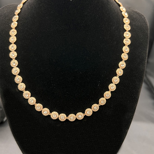 Collar de Cristal Redondo Clásico de Moda con Dije de Circón Exquisito Estilo Hip Hop Joyería para Mujer Regalo - Product Image 4