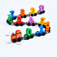 Treno Digitale per Bambini con Animali, Blocchi da Costruzione, Dinosauro in Legno, Auto Magnetica con Numeri, Giocattolo Educativo per Bambini