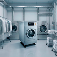 Laveuse-essoreuse industrielle électrique entièrement automatique de 20 kg avec tambour en acier inoxydable
