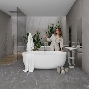 Azulejos de Porcelana Gris para Pared y Suelo William Grey 600x1200mm, Acabado Suave, Colección de Gran Formato - Product Image 6