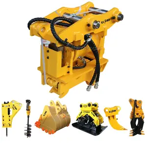 Mini Excavator Hydraulic Tilt Hitch Rotating Quick Coupler Hitch for 1000-3000Kg Excavator