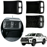Accessoires de voiture : Autocollant décoratif de commande, cadre de garniture de la sortie d'air arrière pour TOYOTA HILUX 2015 à 2023