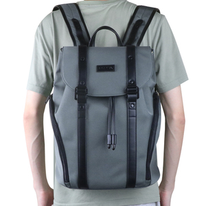 Men Canvas <b>Backpack</b> <b>Large</b> Capacity Travel Laptop <b>Backpack</b> Casual Outdoor Daypack With Flap Closure Side Zipper Pockets - Product Image 2