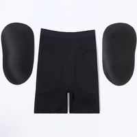 Culotte gainante pour femme avec coussinets amovibles, effet rehausseur de hanches et fessiers, contrôle du ventre, shorty sculptant rembourré