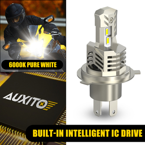 AUXITO Motorcycle Light Car Led Lamp H4 9003 HB2 Motorcycle <b>White</b> 9V 32V 6000K Light LED Headlight <b>Bulb</b> High - Product Image 6