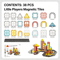 Jouet éducatif viral pour enfants de TikTok pour Noël : Ensemble de blocs de construction magnétiques DIY sur le thème de la construction avec un camion-grue