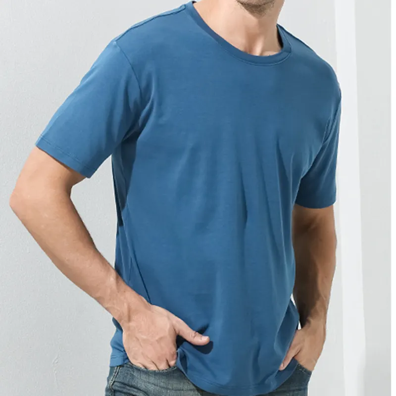 男性用フィット卸売Tシャツスタイリッシュなファッション高品質TシャツバルクメンズOネックTシャツトレンドTシャツ男性