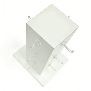 <strong>Acrylic</strong> Rotating Four-sided Jewelry <strong>Storage</strong> Rack Necklace Display Stand Craft Showcase Earring Card Stand - Product Image 4