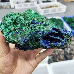 Venta al por Mayor de Especímenes Minerales de Azurita en Bruto de Alta Calidad, Piedra de Malaquita - Product Image 2