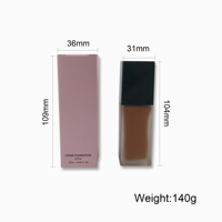 Fond de teint à couverture complète Maquillage Liquide Cosmétiques Fond de teint mat naturel imperméable à l'eau pour toutes les peaux