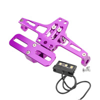 Support de plaque d'immatriculation de moto réglable compatible BWS en alliage d'aluminium modifié pour modèles électriques de grande cylindrée