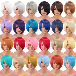 Pelucas de Cosplay de Anime Europeo Americano para Comercio Exterior, Versión Engrosada de <span class=keywords><strong>Fibra</strong></span> de Alta Temperatura, Pelucas Universales Moldeadoras del Rostro - Product Image 1