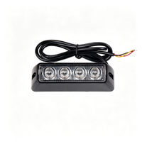 Feux de signalisation d'urgence à LED 4W, 8 modes stroboscopiques, montage latéral, boîtier en alliage d'aluminium, multicolores, clignotants, pour tout-terrain
