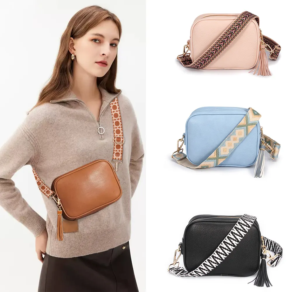 Designer Trend Embroidery Camera Female Shoulder Bag woman Crossbody Bags Tassel Small Messenger Handbags