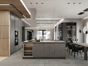 Tủ Bếp Nội Thất Nhà Bếp Cho Căn Hộ Thiết Kế Đơn Giản Bằng Thép Không Gỉ Bộ Tranh Sơn Mài Hiện Đại 15 Năm - Product Image 5