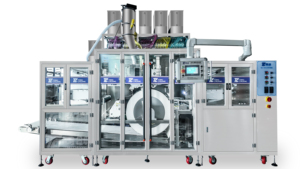 Machine d'emballage personnalisable pour films hydrosolubles à motifs, pour la fabrication de capsules de lessive liquide multifonctionnelles - Product Image 4