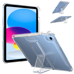เคสใสสำหรับ iPad A16 รุ่นที่ 11 ขนาด 11 นิ้ว ปี 2025 / iPad รุ่นที่ 10 ขนาด 10.9 นิ้ว ปี <span class=keywords><strong>2022</strong></span> พร้อมที่ใส่ดินสอและขาตั้ง ฝาหลัง TPU นิ่ม - Product Image 6