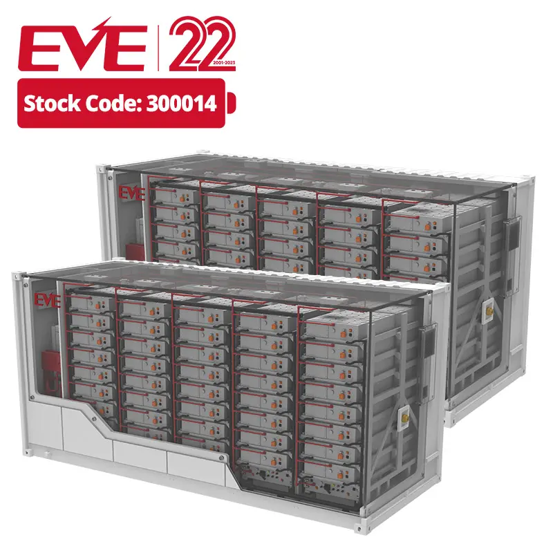 EVE ESS-1720/3440 3440kwh ระบบพลังงานแสงอาทิตย์สถานีฐานระบบจัดเก็บพลังงานอุตสาหกรรมแบตเตอรี่ลิเธียมไอออนเซลล์ระบบ