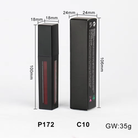 Lumière LED brillant à lèvres avec miroir logo personnalisé haute qualité Vegan étanche liquide rouge à lèvres non collant vide brillant à lèvres tubes