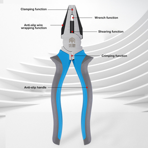 Wholesale Cr-V Steel Hand Pliers 6/8"Linesman Pliers Needle <b>Nose</b> Pliers Diagonal Cut Pliers Multi Purpose Electrician Pliers Kit - Product Image 3