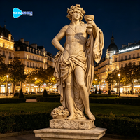 Statue de Dionysos en marbre blanc grec grandeur nature pour jardin extérieur