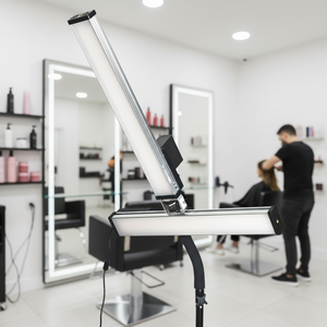 Éclairage de studio portable 80W LED avec batterie Li-Ion NP-970 pour vidéo extérieure, photographie, vidéos YouTube et salons de coiffure - Product Image 1