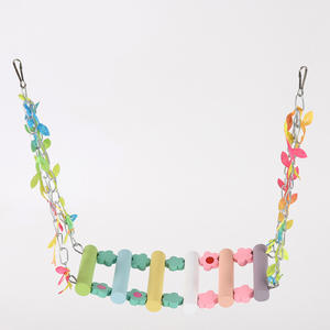 Macaron perroquet jouets balançoire oiseau jouets mignon mâcher oiseau jouets oiseaux Cages accessoires - Product Image 5