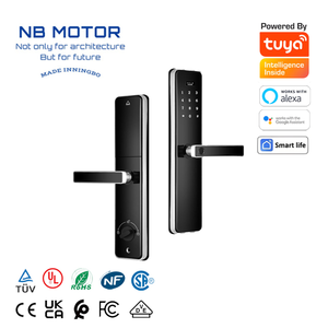 Design moderno automático Smart Home Door Lock Wifi Tuya APP biométrico Digital Fingerprint Control para casa e hotel/apartamento - Product Image 1