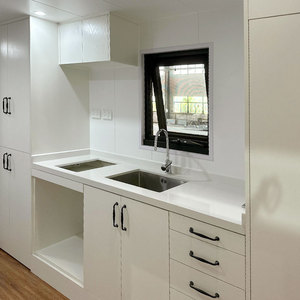 Maison préfabriquée en acier léger de type australien sur roues avec mur en panneau WPC Maison préfabriquée avec remorque - Product Image 3