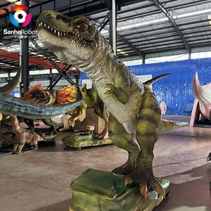 Hochwertiger Jurassic Theme Park Animatronic Dinosaurier Statue Großes <span class=keywords><strong>Trex</strong></span> Roboter modell für Einkaufs zentrum Kindertag stätte Dekoration für - Product Image 4