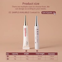 Tubes cosmétiques vides à étiquette privée 50g 120g, emballage doré brossé pour soins de la peau, impression offset