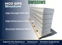 Panel Sandwich SIPs MGO EPS XPS Fenolik 50mm-300mm, Kit Kabin Atap Prefab Modern Tahan Api Ramah Lingkungan