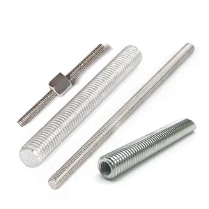 Asta filettata <span class=keywords><strong>din</strong></span> <span class=keywords><strong>975</strong></span> b7 ad alta resistenza hdg grado 10.9 10mm 15mm 12mm 25mm doppia barra filettata in acciaio al carbonio acme - Product Image 1