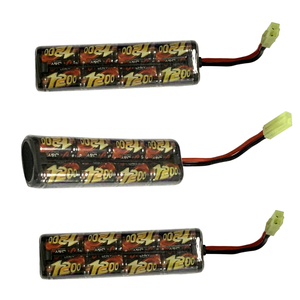 エアソフトガン用<span class=keywords><strong>9.6V</strong></span> 1200mAh <span class=keywords><strong>2</strong></span>/<span class=keywords><strong>3A</strong></span>充電式ニッケル水素電池パック - Product Image 2