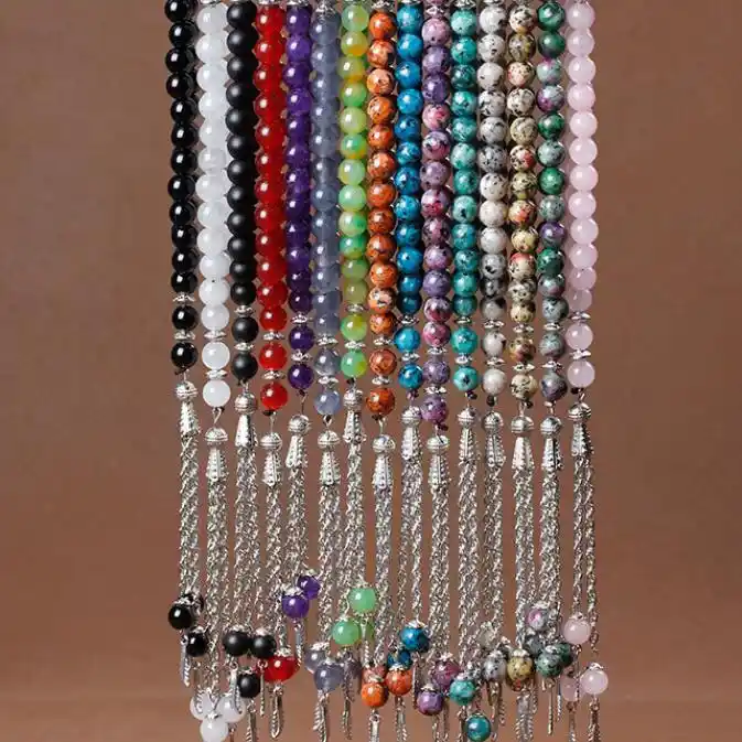 Muslim Rosary 33 Beads Natural Stone