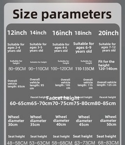 <span class=keywords><strong>Bicicletta</strong></span> Premium JJY per Bambini <span class=keywords><strong>con</strong></span> Ruote Luminose, Sedile Posteriore, Schienale in Rete, Stile Fat Bike - Product Image 4
