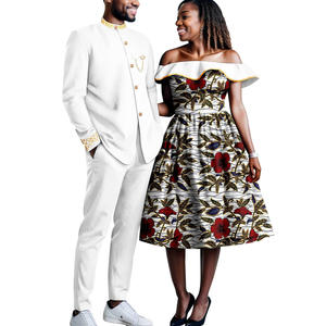 Abito da donna con colorante a cera stampato africano abito da donna + abito da sposa africano - Product Image 6