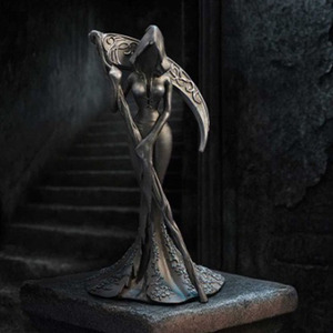 Statue de sorcière en résine personnalisée en gros avec figurines de sorcières gothiques pour la décoration d'Halloween, cadeau original, décoration du Jour des Morts - Product Image 1