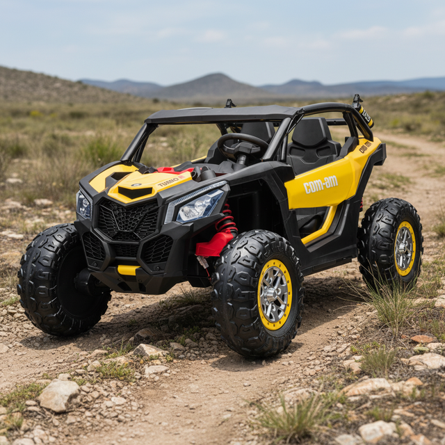 2026 Hot Selling Battery Electric Car UTV 24V 4 Wheels Kids Ride on Toy Dual Drive Motor 2.4G Remote Control 2 Seats Plastic