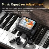 Écouteurs sans fil LX-10 intelligents à écran tactile LCD, suppression du bruit, sport, HiFi, écouteurs LX10, casque, charge rapide, écouteurs ANC