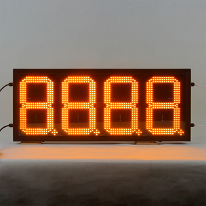 Lato singolo doppio 10 pollici giallo RF telecomando LED <span class=keywords><strong>Display</strong></span> a Gas impermeabile stazione di benzina <span class=keywords><strong>Display</strong></span> a LED - Product Image 1