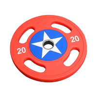 Accessoires d'équipement de fitness portable Tronzen, plaque de changement de poids pour barre de musculation Captain American, PVC 2,5 kg, usage domestique