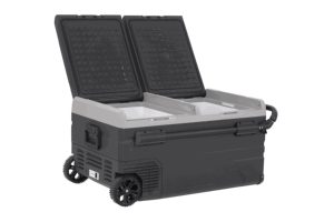 TWW75 Congélateur portable double zone de <span class=keywords><strong>camping</strong></span> de 75 <span class=keywords><strong>LITRES</strong></span> 12V avec roues et poignée Compresseur Réfrigérateur de voiture - Product Image 2