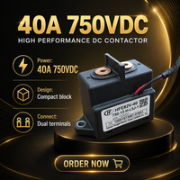 Relais CC haute tension 750VDC 40A HFE82V-40, relais de commande de puissance pour véhicule électrique
