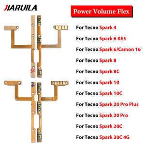 Power Volume FLEX สำหรับ <span class=keywords><strong>tecno</strong></span> Spark <span class=keywords><strong>4</strong></span> 6 KE5 6-Camon 16 8 10 20 C 10 20 Pro PLUS 30C 4G Go 2022 KG5อะไหล่โทรศัพท์2023 - Product Image 5