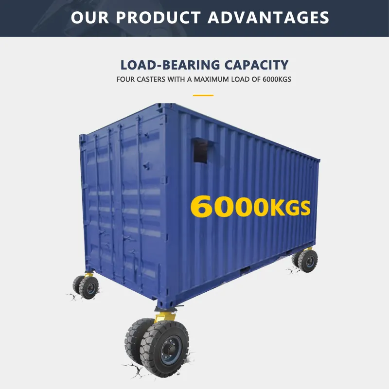 Duurzaam 6000 9000 Kg Universele Tractie Container Zwenkwiel